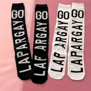 2 pair of knee height socks